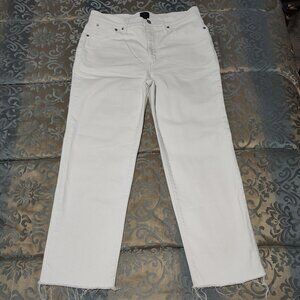 J. Crew white stovepipe jeans, Excellent used condition, size 30P